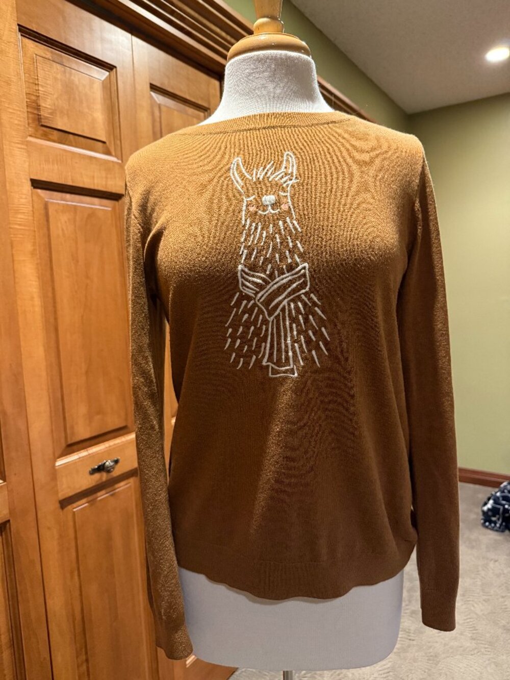 J. Crew Factory Llama Sweater, Size L